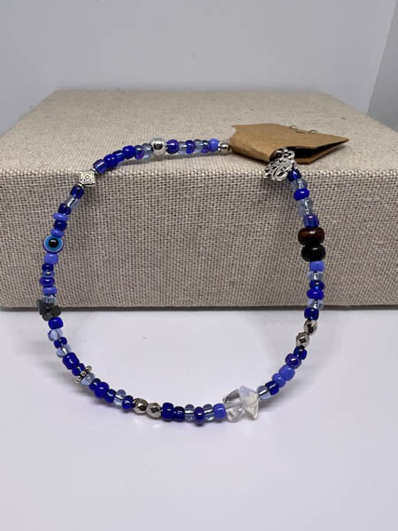 Blue Elephant Anklet